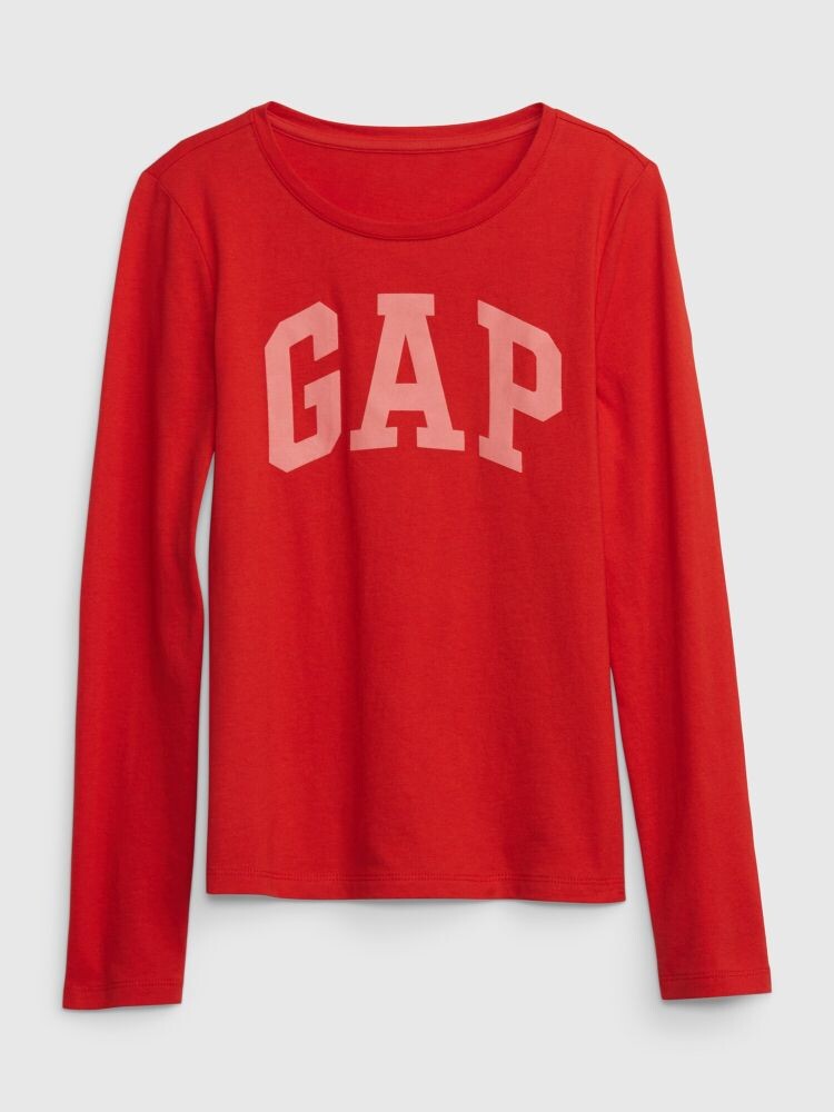 

Детская футболка с длинными рукавами Gap, красный