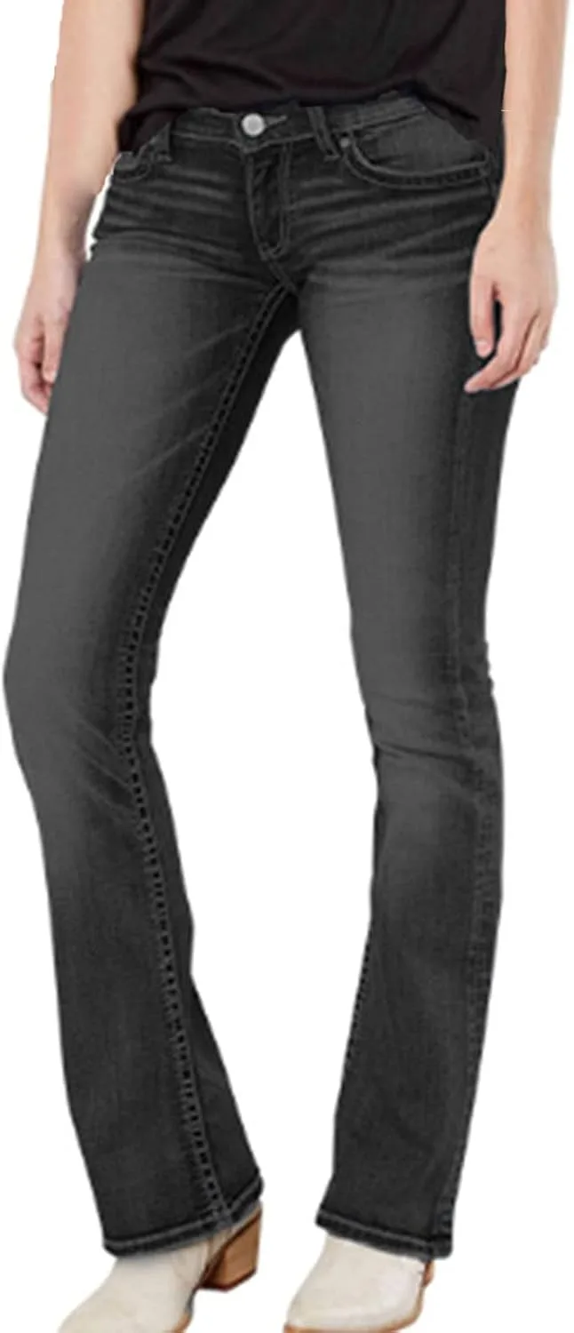 

Женские джинсы Stretch Bootcut с застежкой на пуговицах, Curvy Regular Fit DGHM-JLMY