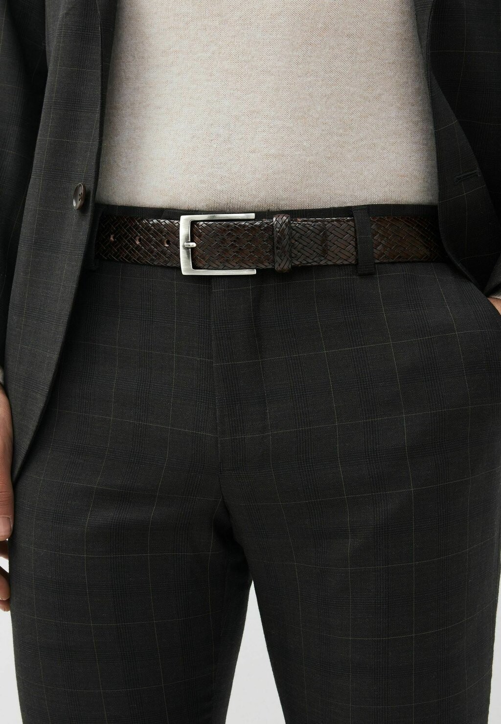 

Ремень SIGNATURE TEXTURED Next, цвет brown