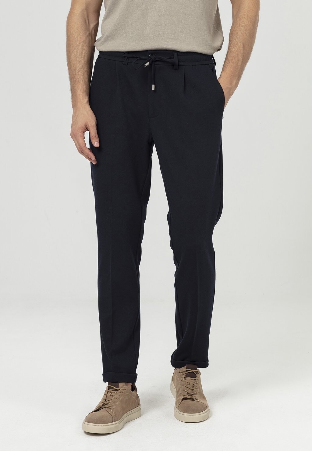 

Брюки REGULAR FIT WITH ELASTIC WAIST Just Like You, цвет dark blue