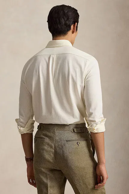 Классическая рубашка Polo Ralph Lauren, бежевый — фото 2