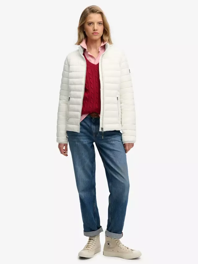 Утепленная куртка Fuji Lite Superdry, Off White — фото 3