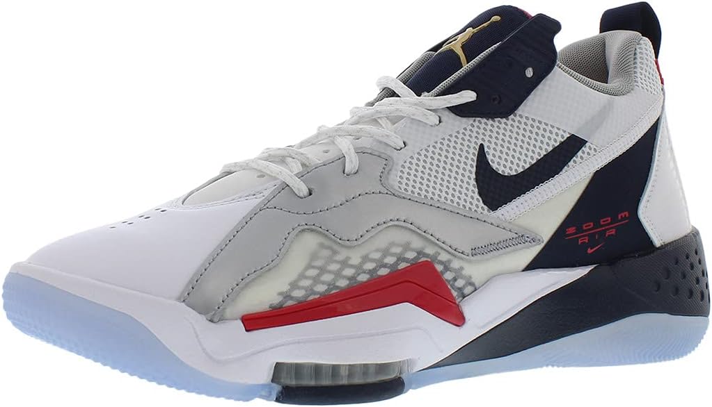 

Баскетбольные кроссовки Air Jordan Zoom 92 мужские Nike, White Obsidian True Red Metallic Silver