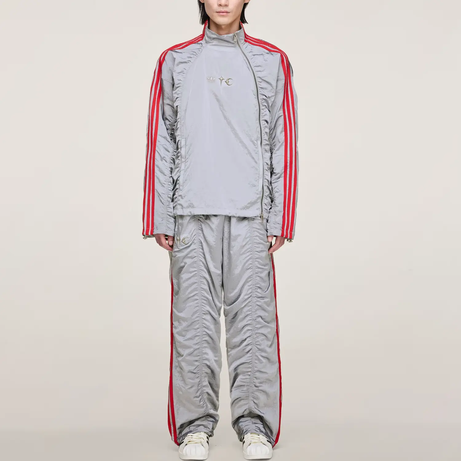 Повседневные брюки thug club tc woven tp мужские Adidas Originals, серебро — фото 4