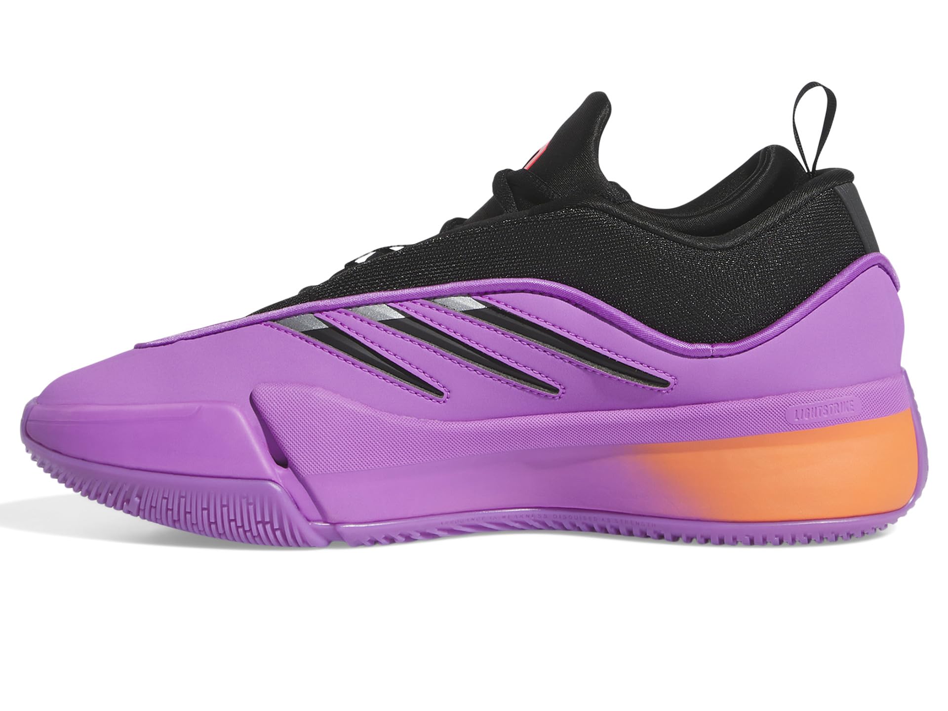 Кроссовки Adidas Dame 9 Basketball Shoes, Purple Burst/Black/Solar Red — фото 4