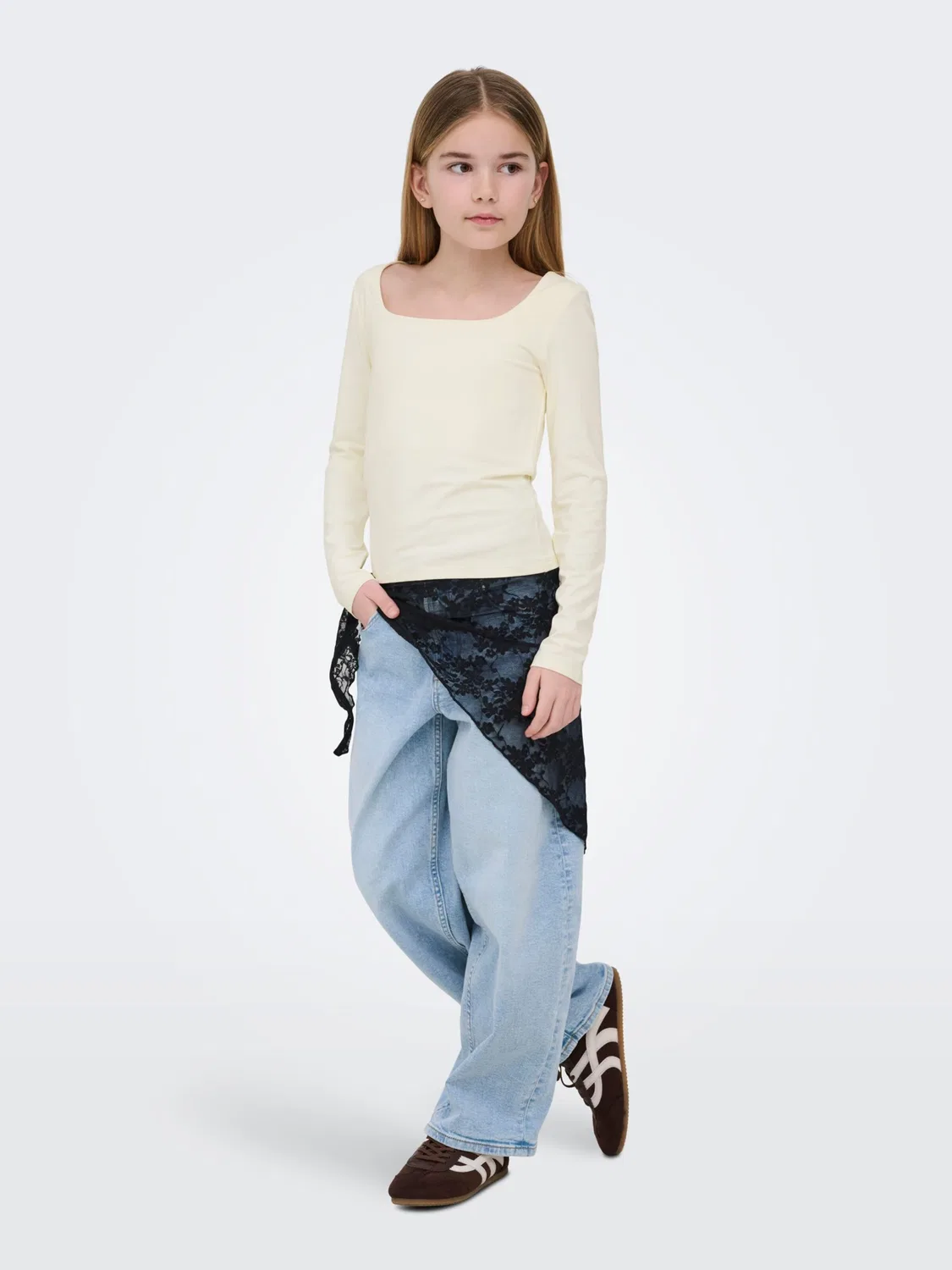 Обычные джинсы 'Когтами' Only Girls, Light Blue — фото 3