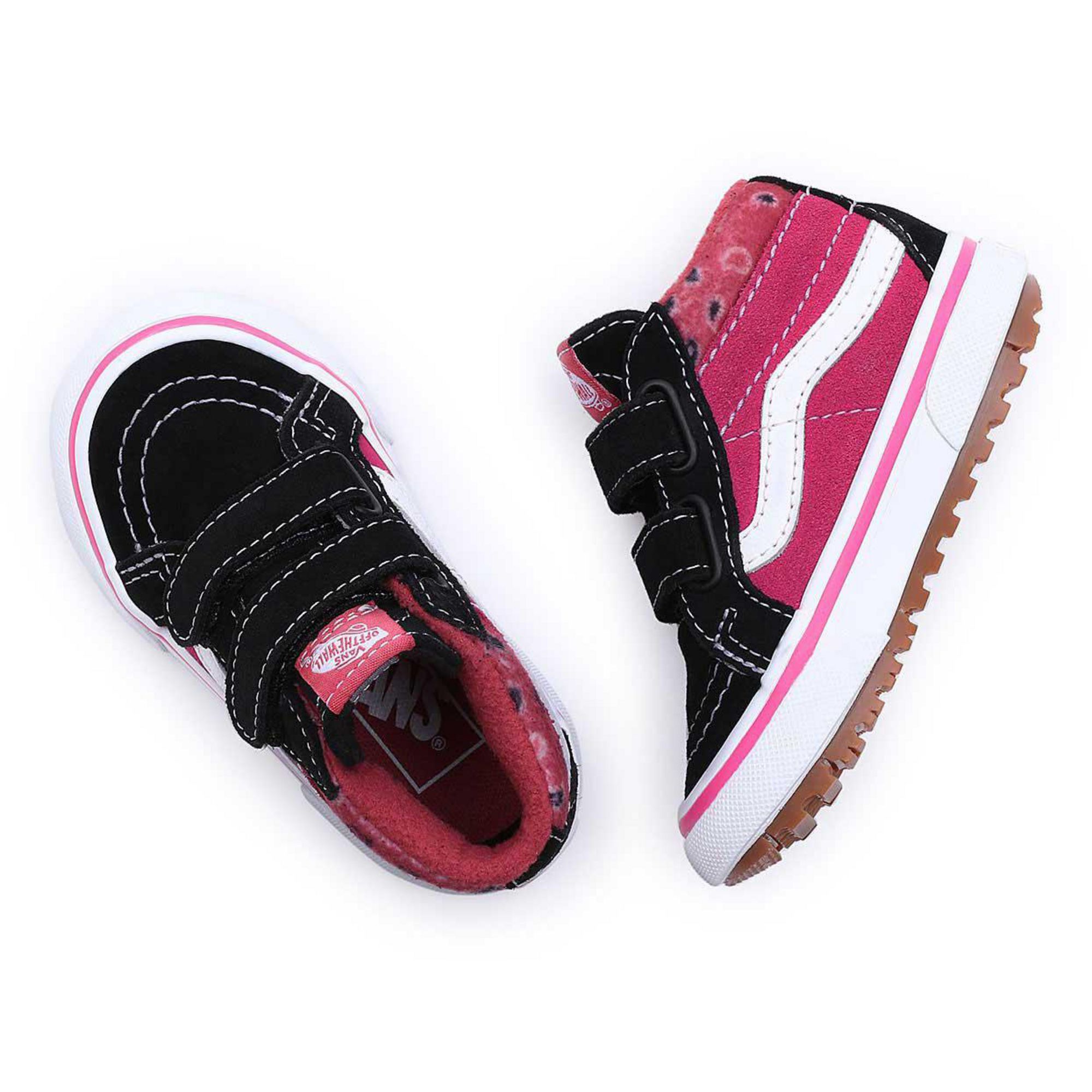 Детские повседневные кроссовки SK8-Mid Reissue V MTE-1 Vans, Black/Pink — фото 4