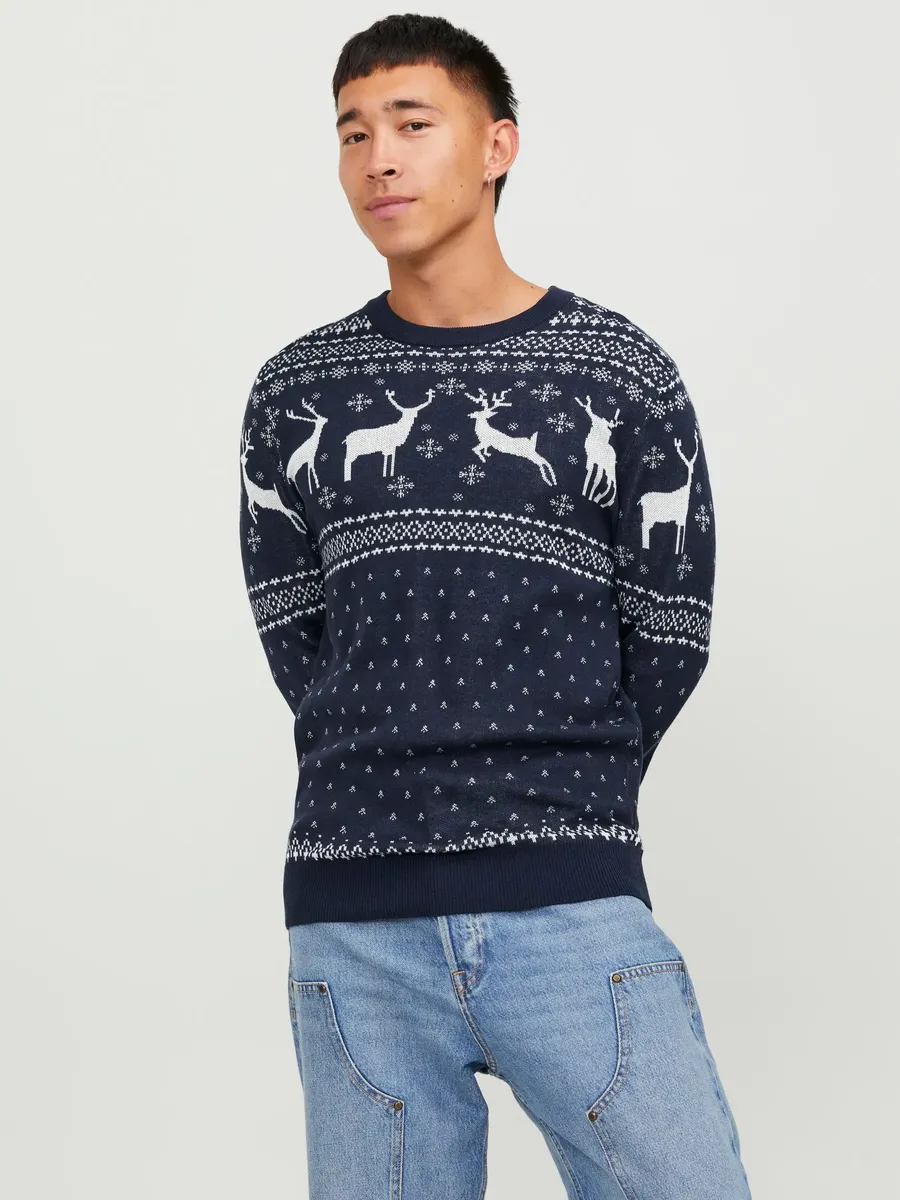 

Вязаный свитер Jack & Jones "JORHOLLY KNIT CREW NECK", цвет Sky Captain