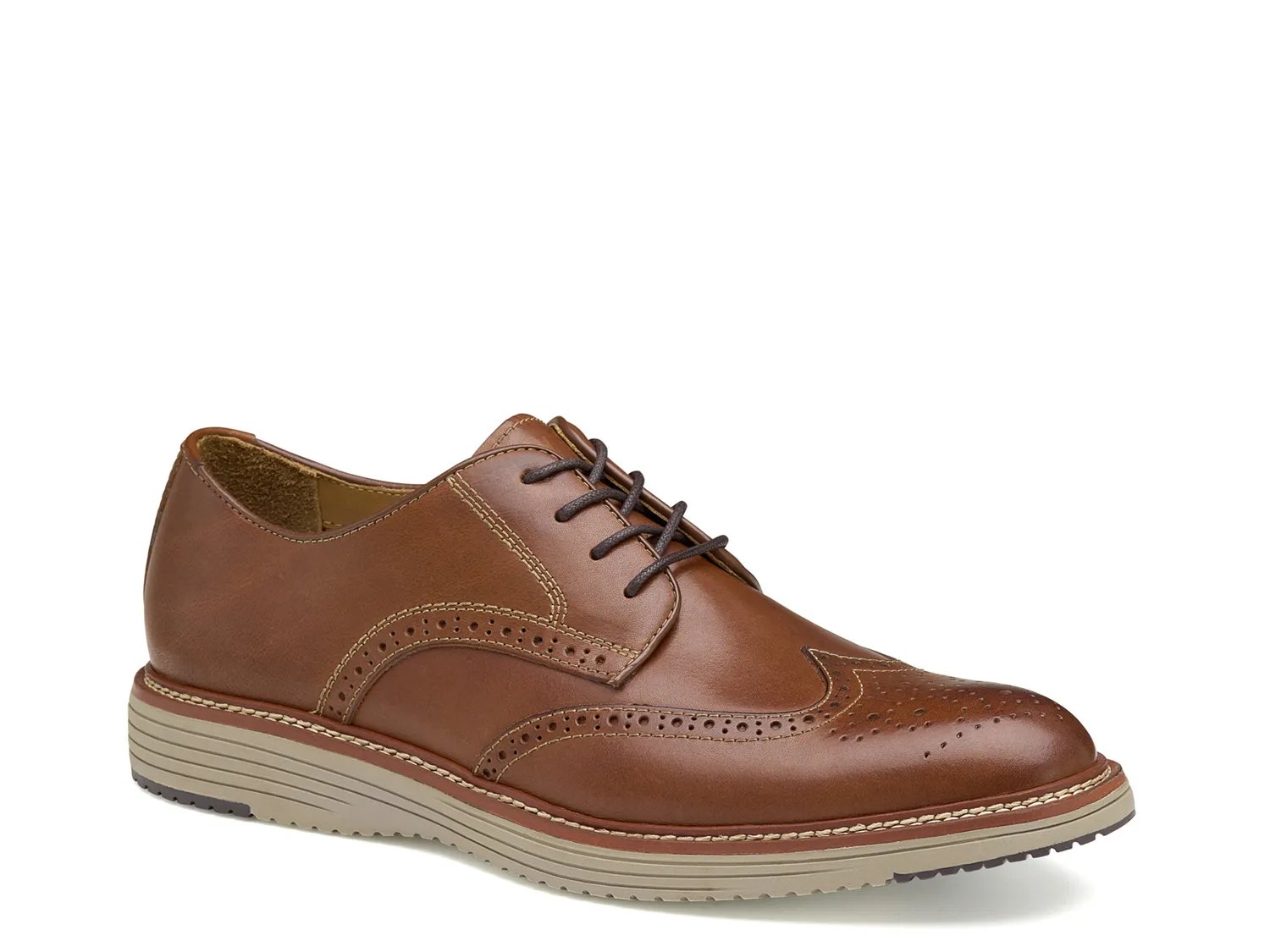 

Оксфорды Johnston & Murphy Upton Wingtip Oxford, коричневый