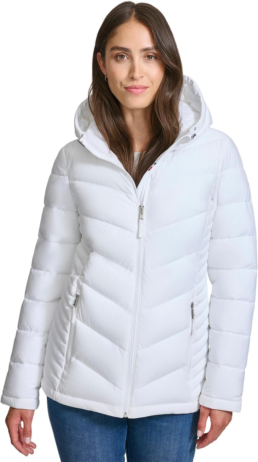 

Куртка Tommy Hilfiger Zip-Up Lightweight Jacket, белый