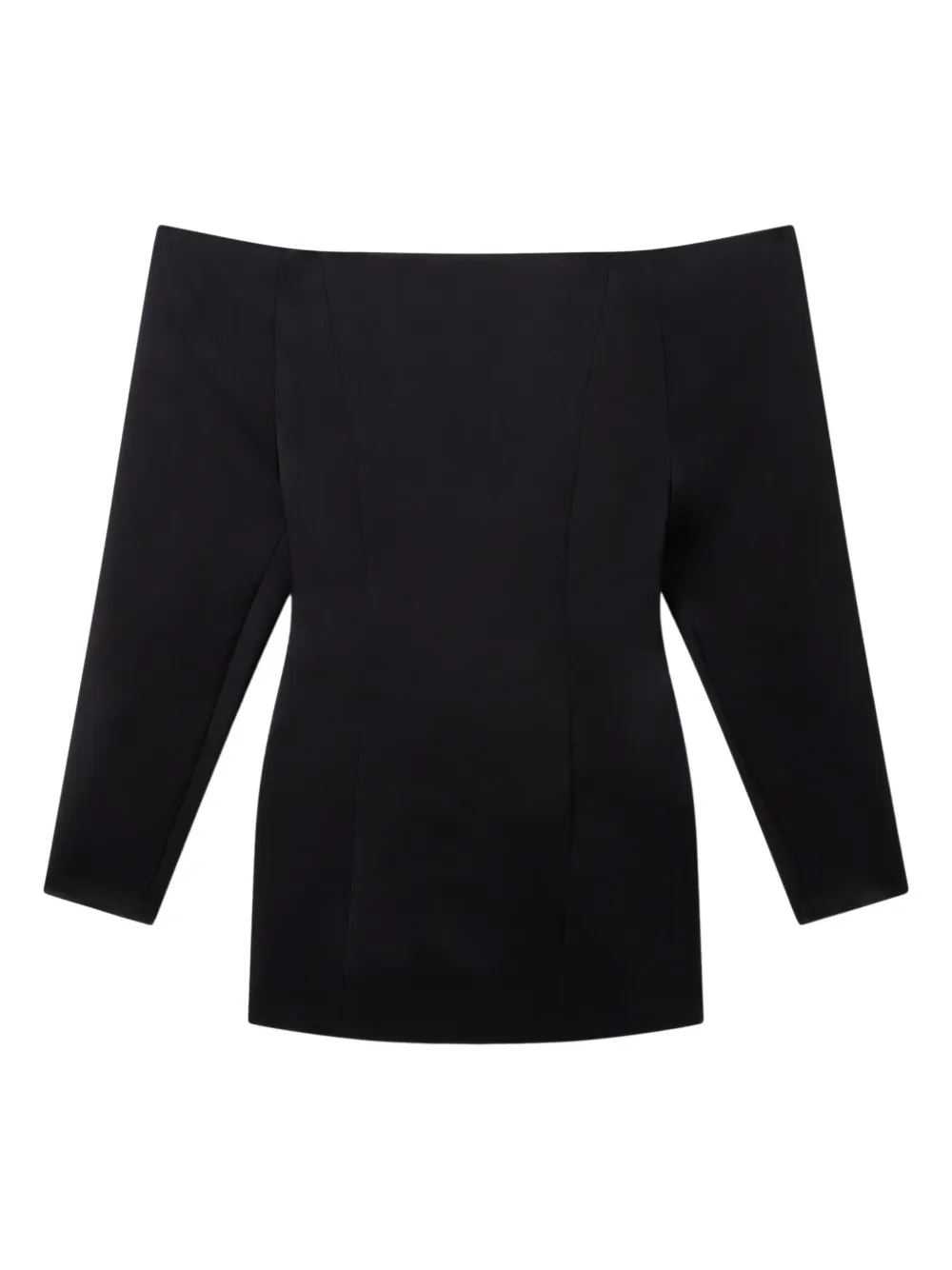 

Мини-платье с открытыми плечами и длинными рукавами STELLA MCCARTNEY, черный
