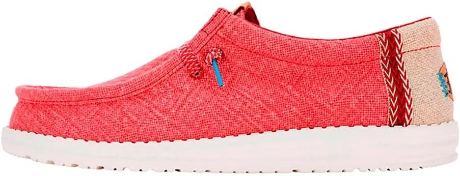 Кроссовки HEYDUDE Herren Wally Jutesneakers, Claret Red Silver Birch