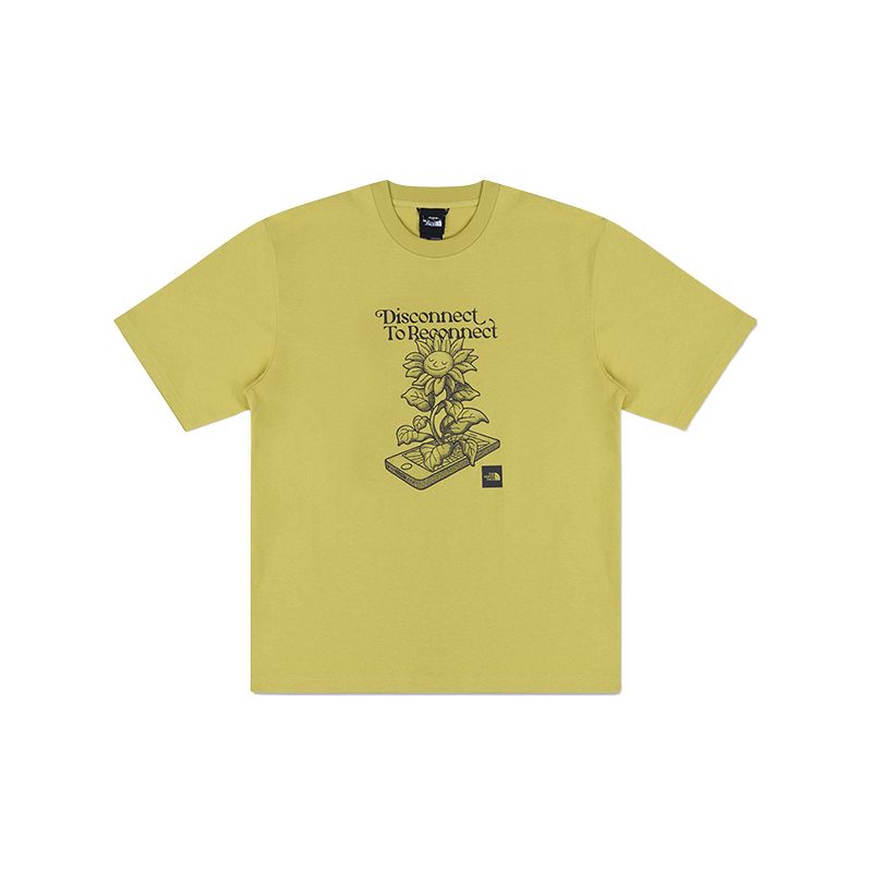 

Футболка для городских исследований мужская весенняя aqua green THE NORTH FACE, зеленый