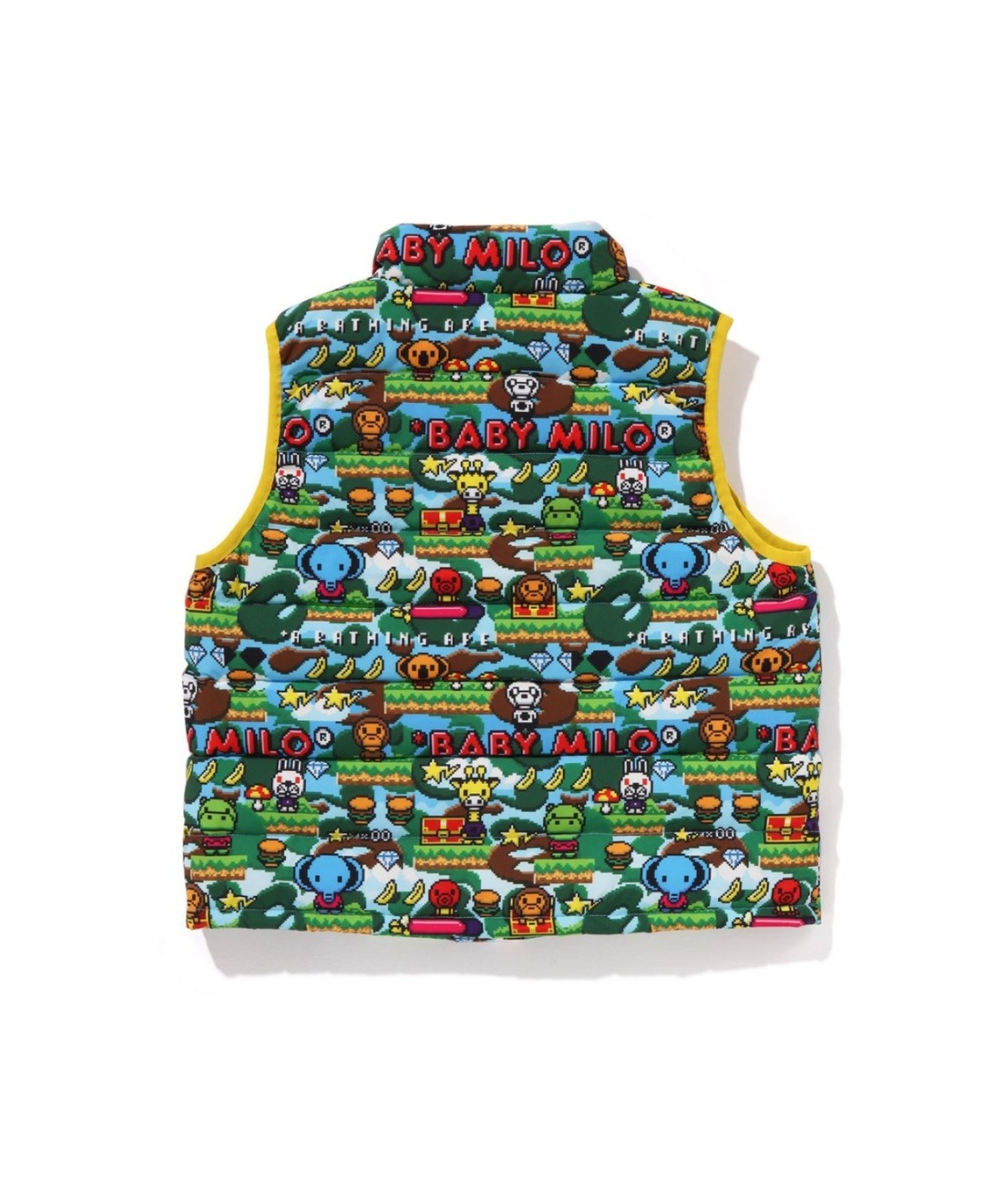 Пуховый жилет Baby Milo с игровым узором A Bathing Ape Pirate Store, MULTI — фото 2