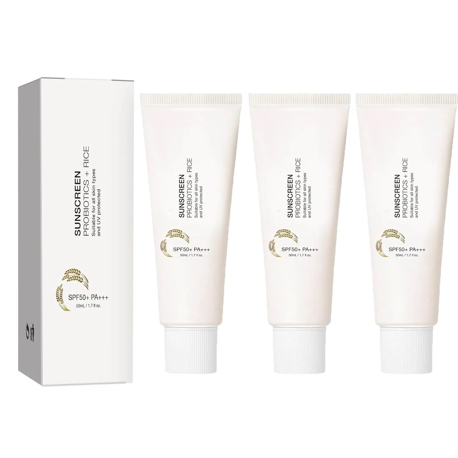 Корейский солнцезащитный крем Relief Sun Rice Probiotics SPF 50+ PA++++ (3 шт.) Bainuai, 3Pc