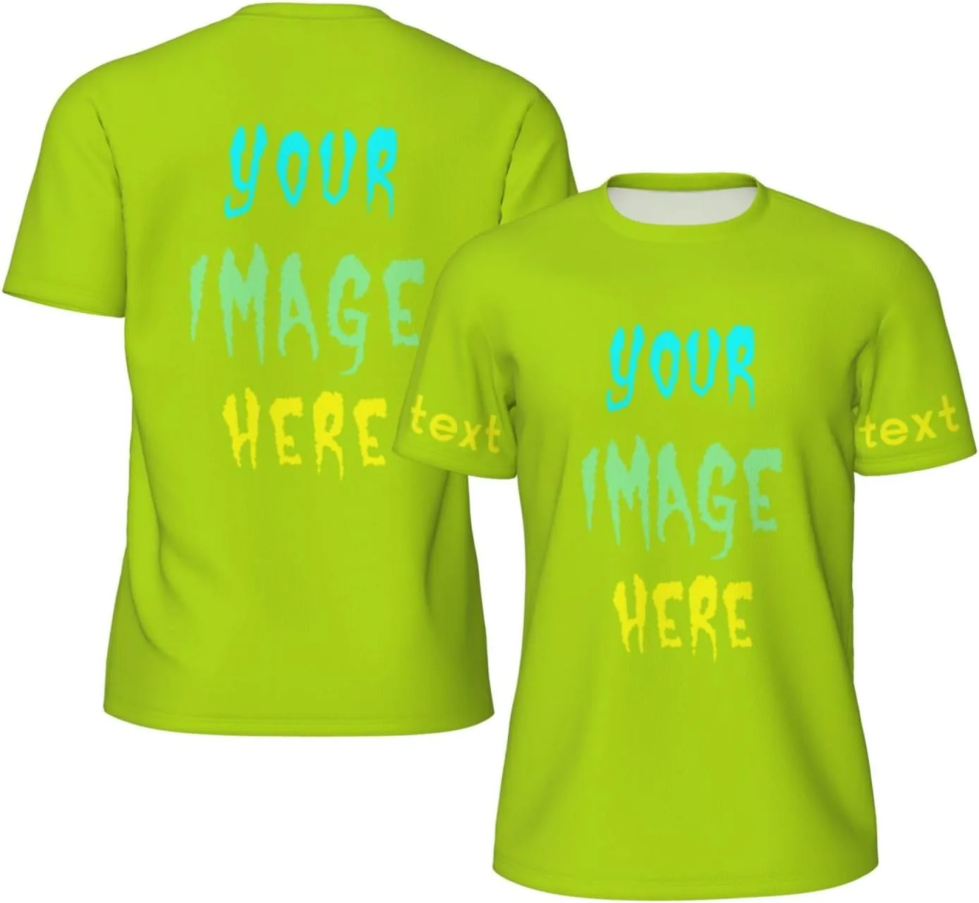 

Футболка Custom для мужчин с фото и текстом