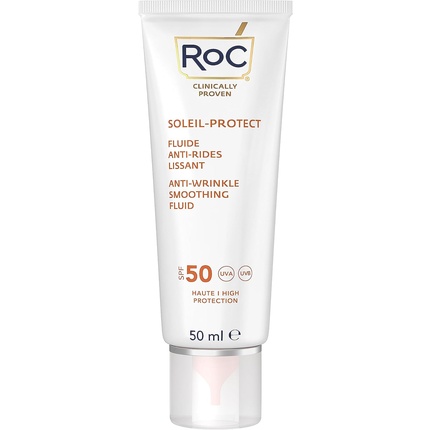 

Soleil Protect Anti Wrinkle Smoothing Fluid Spf 50 Крем для лица 50 мл, Roc