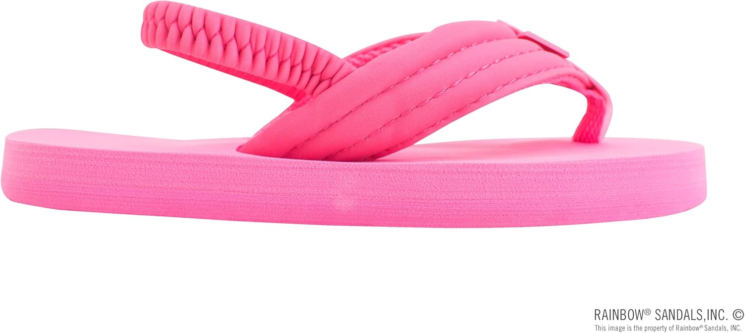 Детские сандалии Rainbow Sandals Grombow с мягкой резиновой подошвой, неопрена ремешком и задним ремешком, розовый — фото 4