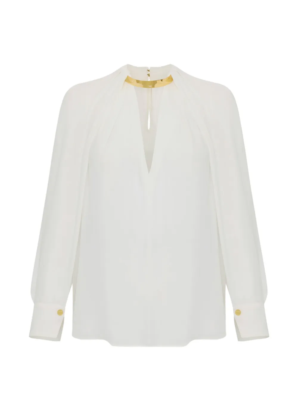 

Блуза облегающего кроя Elisabetta Franchi, белый
