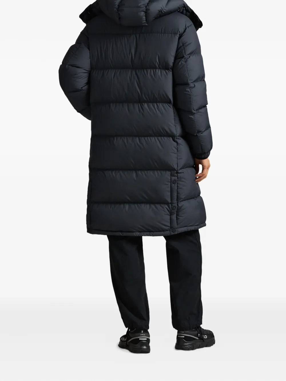 Утеплённая бомбер-куртка с капюшоном Polo Ralph Lauren, черный — фото 3