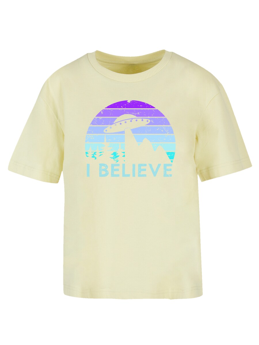 

Футболка F4NT4STIC I BELIEVE UFO Alien Raumschiff Retro, Yellow