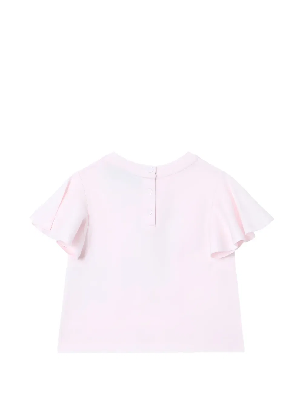 Футболка с оборками Emporio Armani Kids, розовый — фото 2
