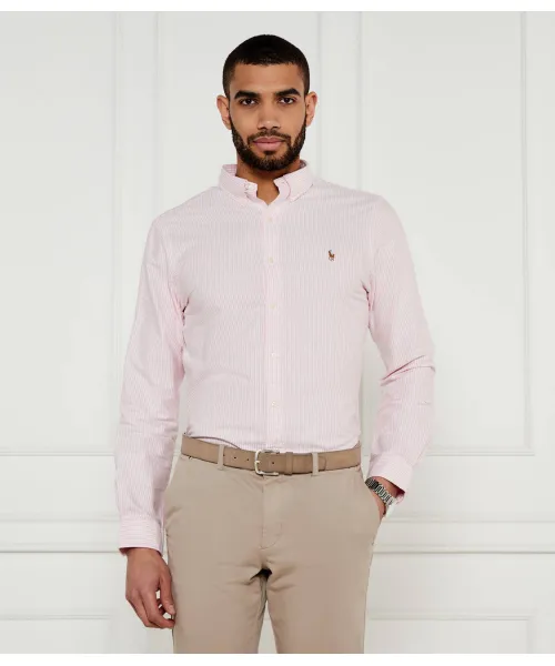

Рубашка Slim fit Polo Ralph Lauren, розовый