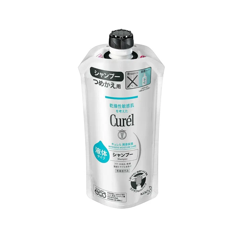 Шампунь для сухой и чувствительной кожи KERUN Curél 340ml белый
