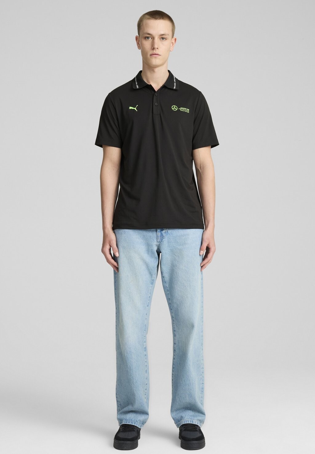

Поло MERCEDES-AMG PETRONAS F1 CLOUDSPUN Puma, черный