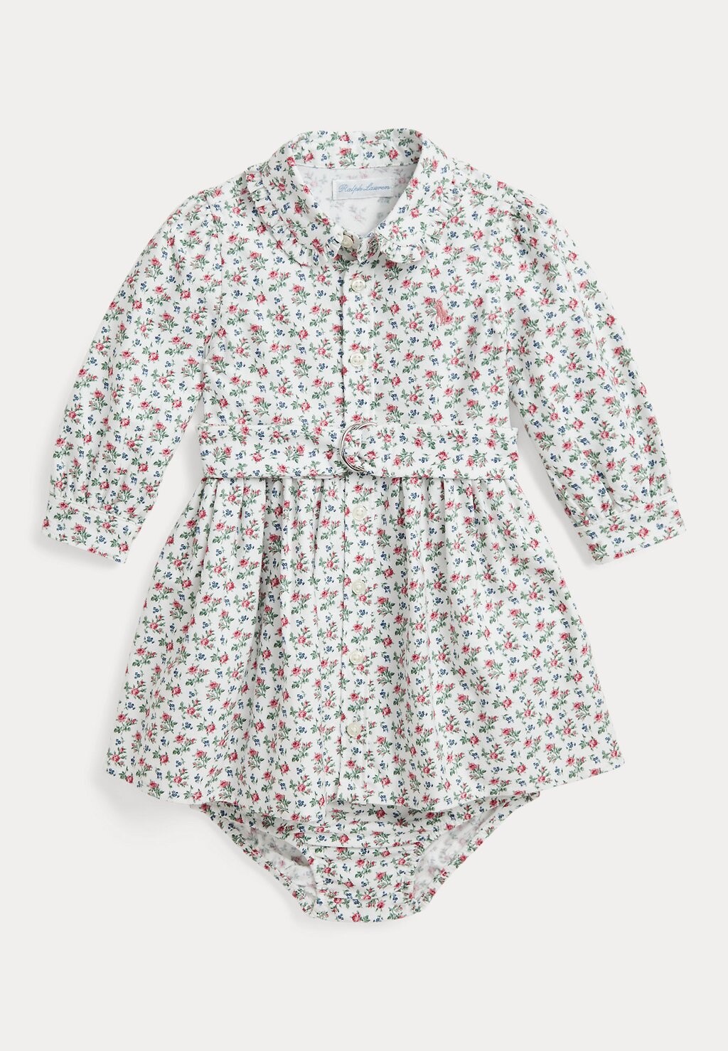 

Платье-блузка BELTED OXFORD SHIRTDRESS & BLOOMER SET Ralph Lauren, кремовый