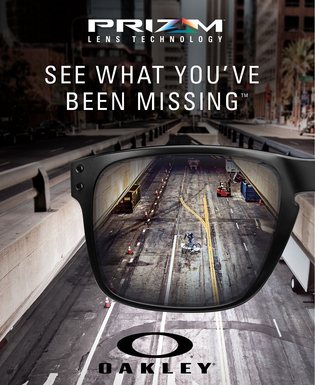 Поляризованные солнцезащитные очки Holbrook Metal Prizm с сапфировым стеклом, OO4123 55 Oakley — фото 3