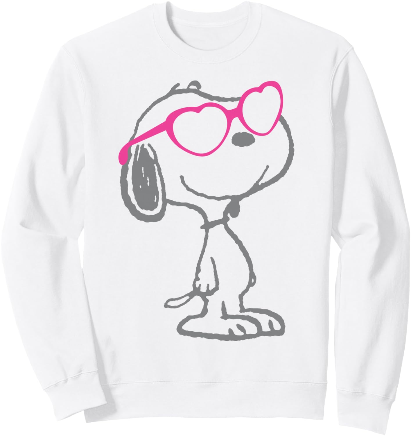 

Классическая толстовка с изображением Снупи из мультфильма «Арахис» в сердечке, в винтажном стиле, для поклонников комиксов Peanuts, белый