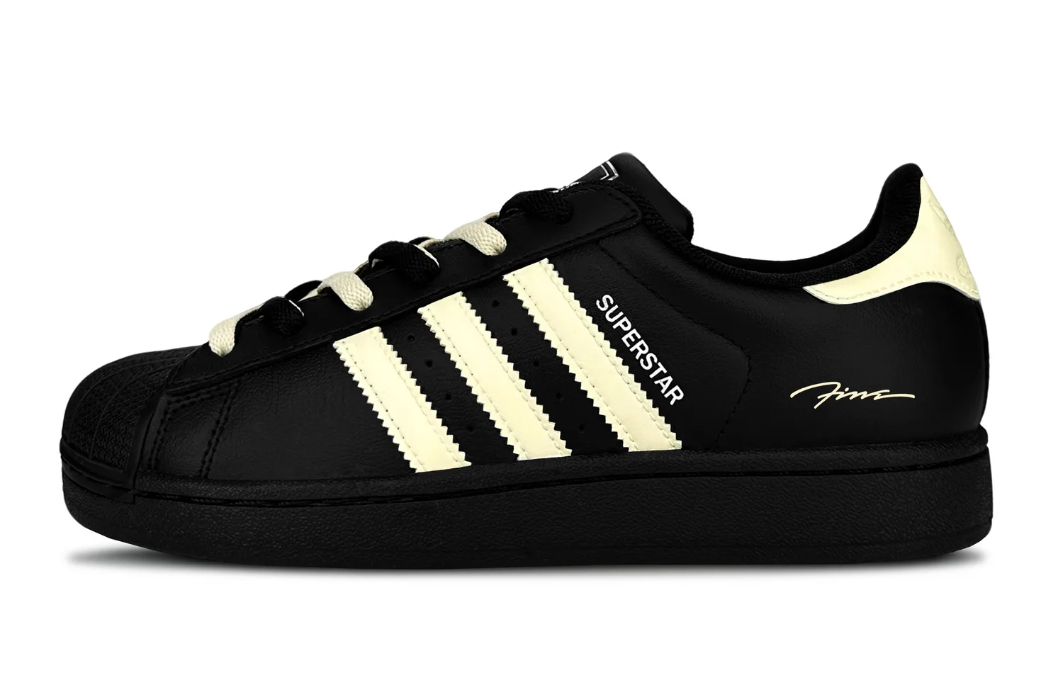 Adidas Originals Кроссовки для скейтбординга Superstar 2 Piano Key Low top детские бежево-черные — фото 3