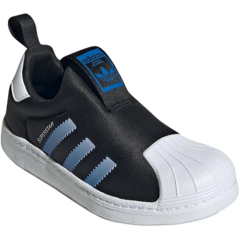Детские кроссовки для скейтбординга SUPERSTAR 360 Low Top для детей от 3 до 7 лет Adidas Originals, черный — фото 3