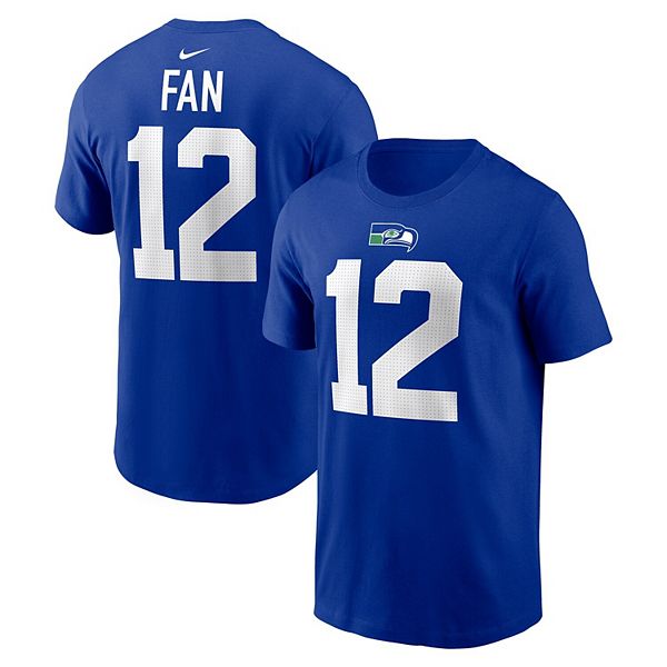 

Футболка с именем и номером игрока seattle seahawks royal 12s Nike