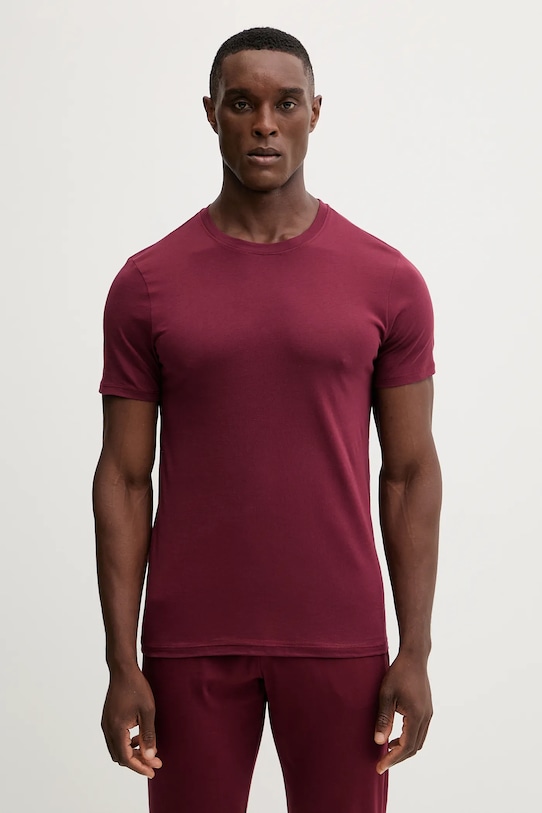 

Хлопковая пижамная футболка United Colors Of Benetton, бордовый