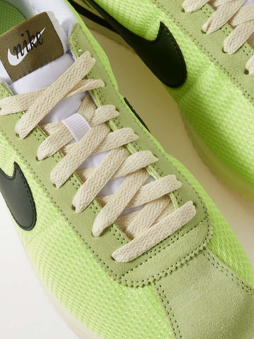 Кроссовки Cortez из кожи и замши с сетчатой отделкой Nike, желтый — фото 4