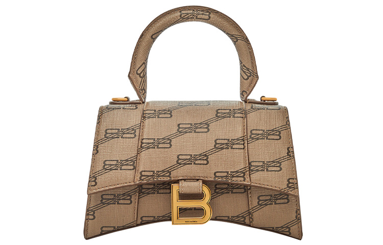 

Сумка-песочница Xs Bb Monogram Бежевая/Коричневая Balenciaga