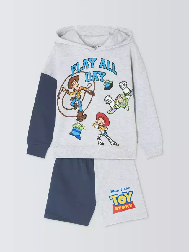 Детский комплект Disney Pixar История игрушек: толстовка и шорты, серый меланж Brand Threads — фото 3