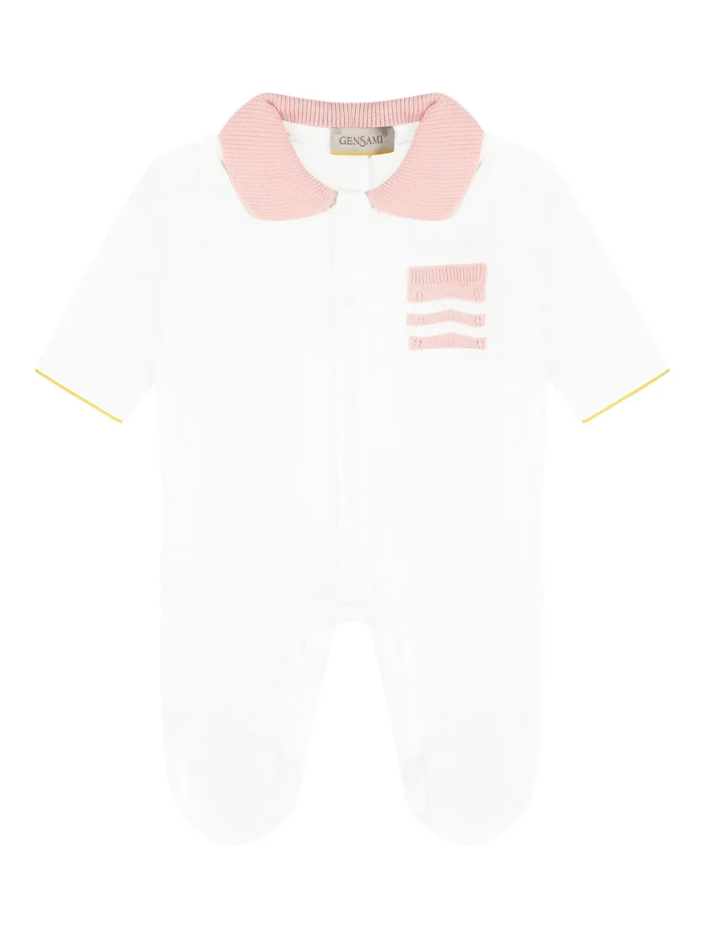 

Комбинезон с контрастным воротником Gensami kids, белый