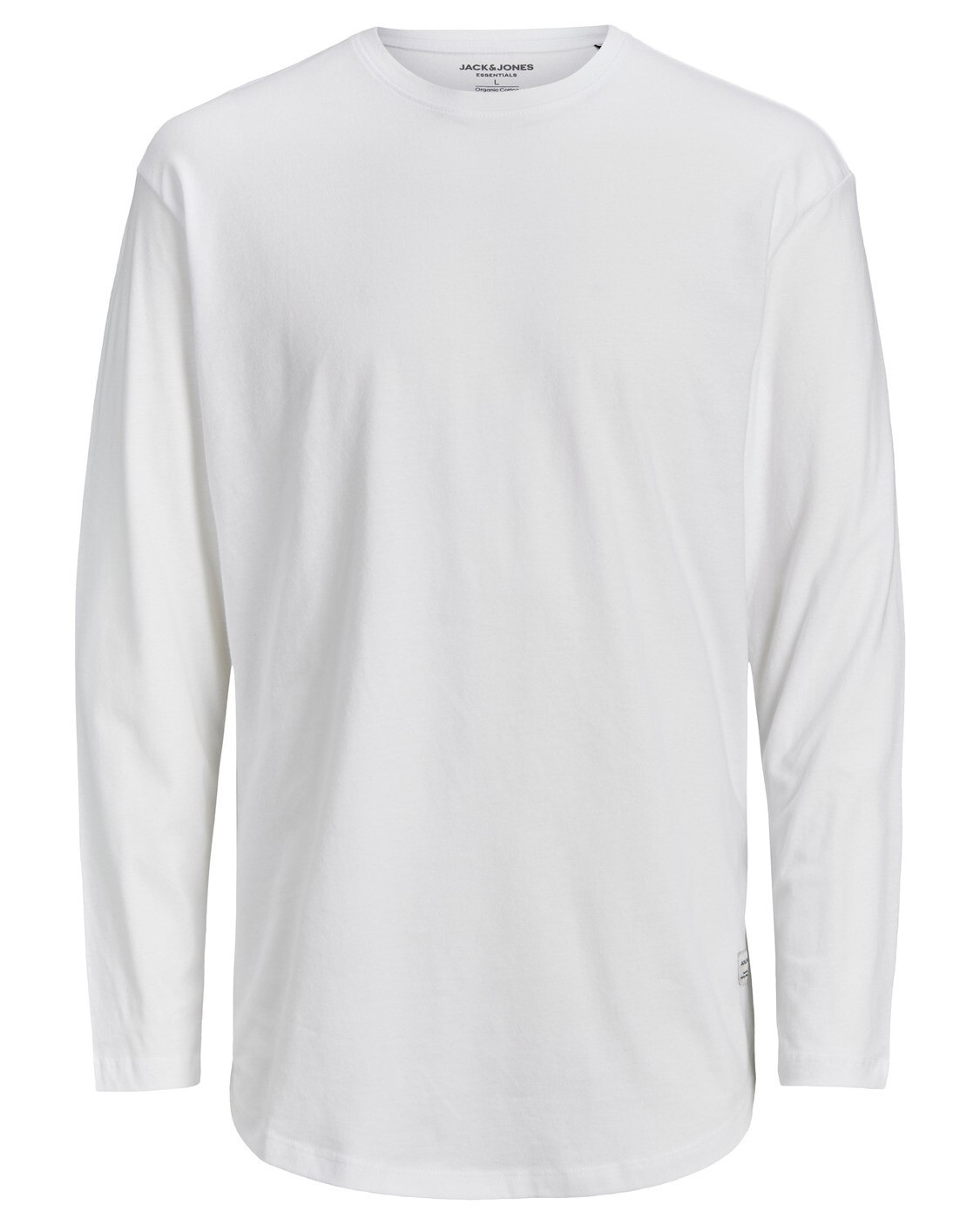 

Лонгслив мужской Jack & Jones однотонный, белый