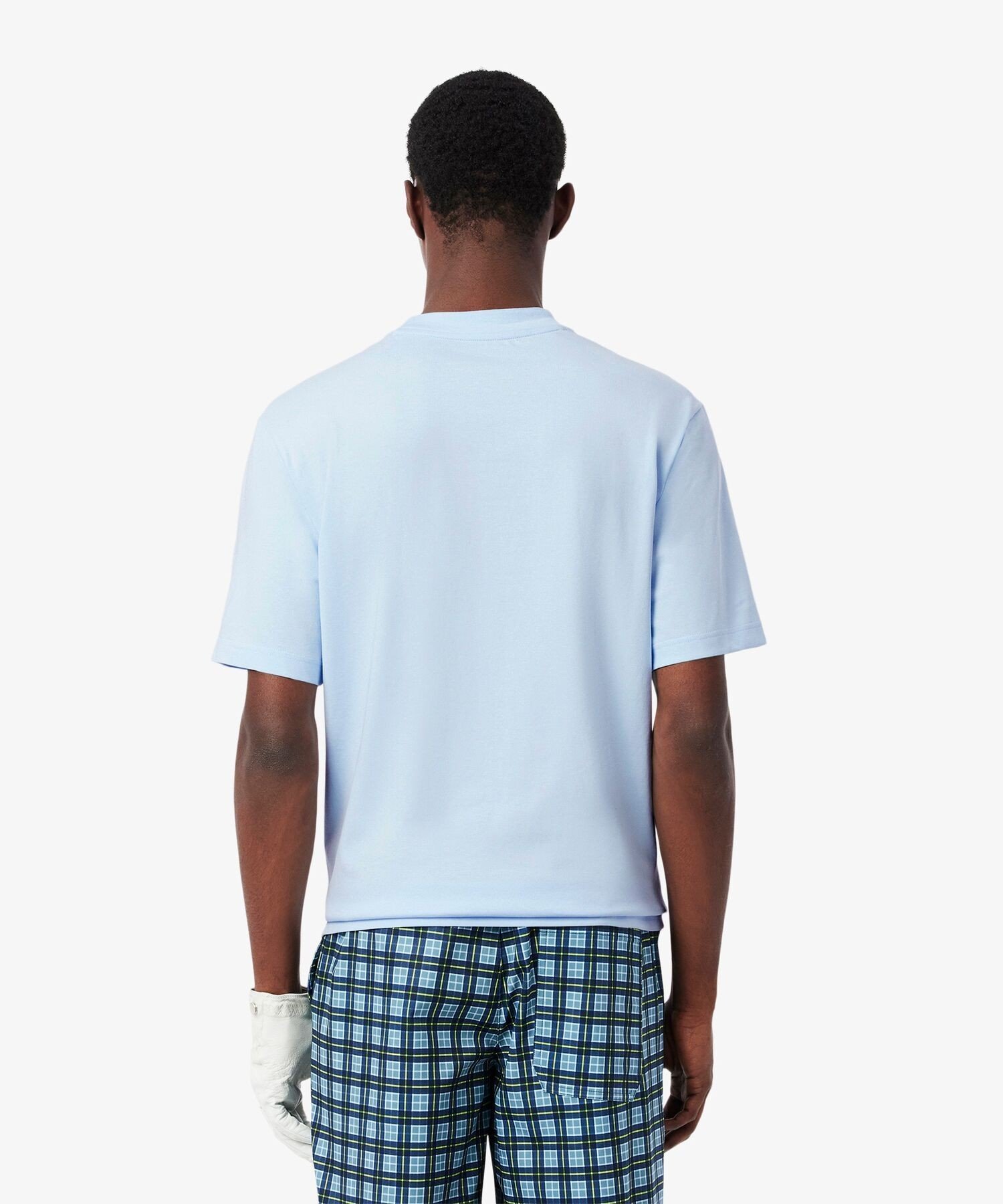 Футболка для гольфа с принтом в виде улыбающегося мяча LACOSTE, Light blue