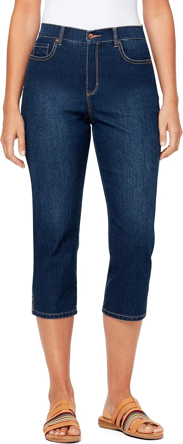 

Gloria Vanderbilt Women's Amanda Pull on Capri