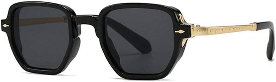 

Солнцезащитные очки MUTYNE Retro Square Rivets для женщин, роскошные, с градиентным переходом цвета, защита от УФ-излучения UV400, модные солнцезащитные очки для мужчин, Black Gray