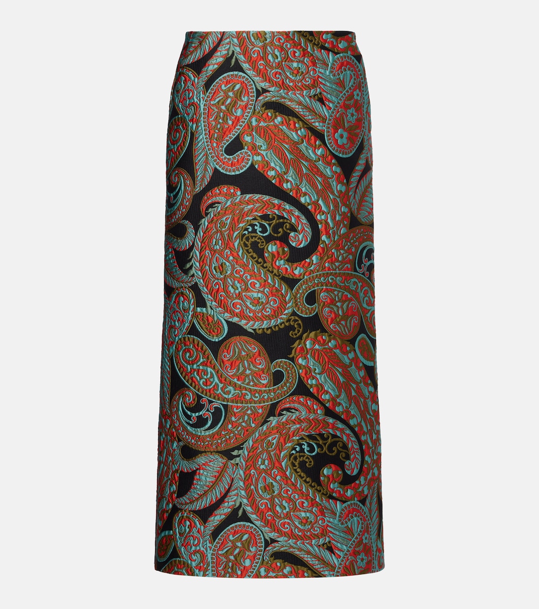 

Юбка миди с жаккардовым узором пейсли Etro, Multicolour On Black