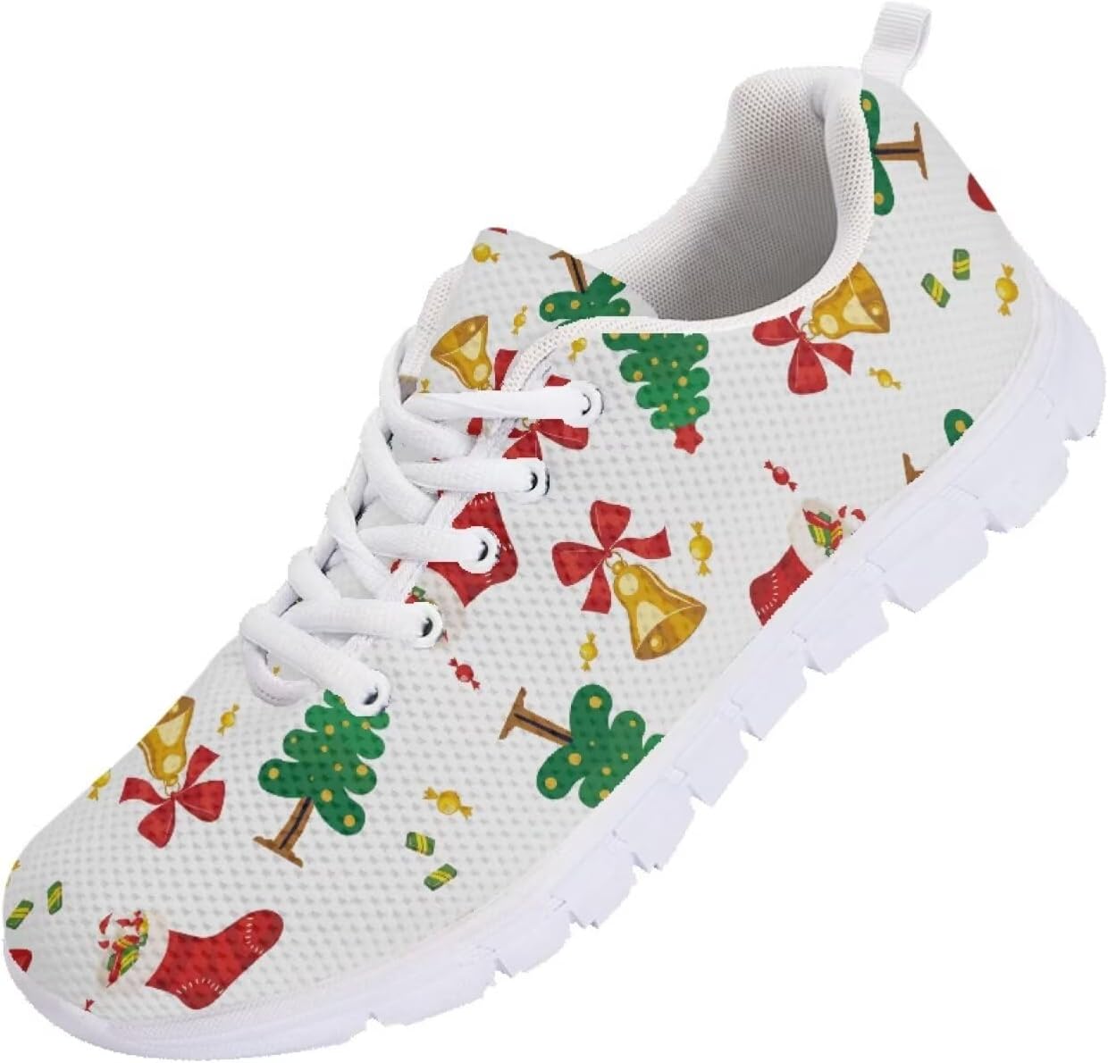 

Мужские кроссовки Funnydude Funny Print для прогулок, тенниса, легкие повседневные кеды для спортзала, путешествий и работы, Christmas