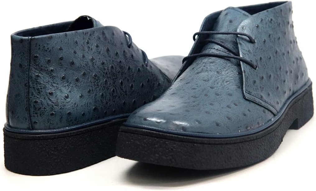 

Оригинальные мужские высокие ботинки Chukka Playboy от British Walkers - страус British Collection, синий