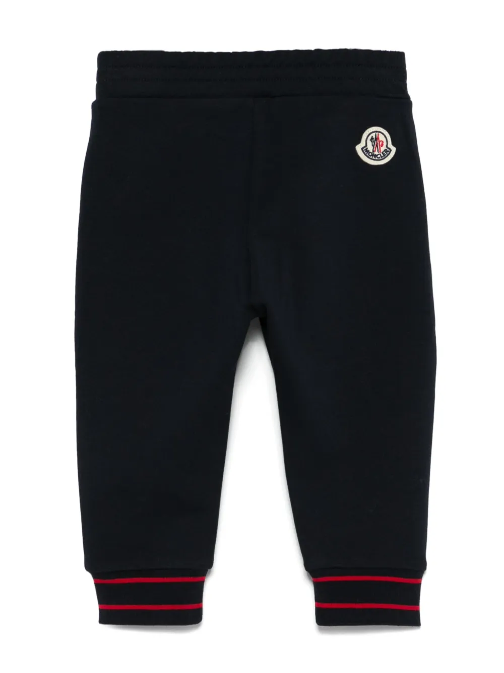 Спортивные брюки с жаккардовым логотипом Moncler Enfant, синий — фото 2