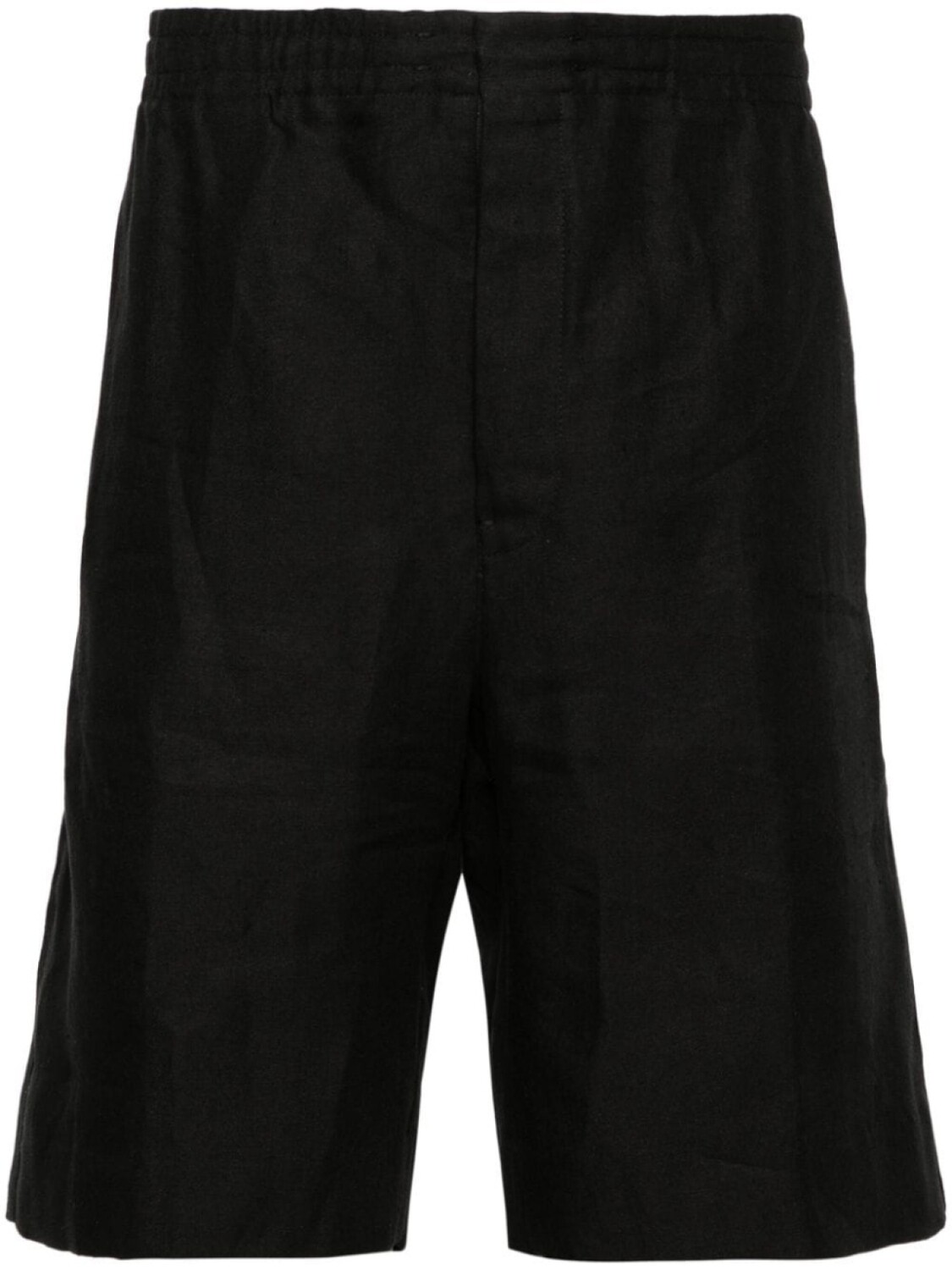 

Zegna льняные шорты-бермуды, черный