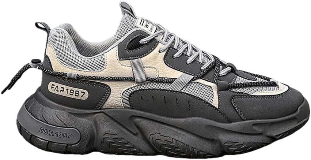 

Кроссовки для мужчин Hhhchpm для бега, тенниса и прогулок, с амортизацией, для тренировок и повседневной носки, серый